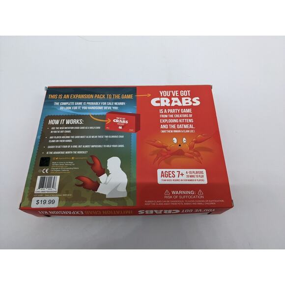 You've Got Crabs Card Game - Imitation Crab Expansion Kit - Picture 2 of 2